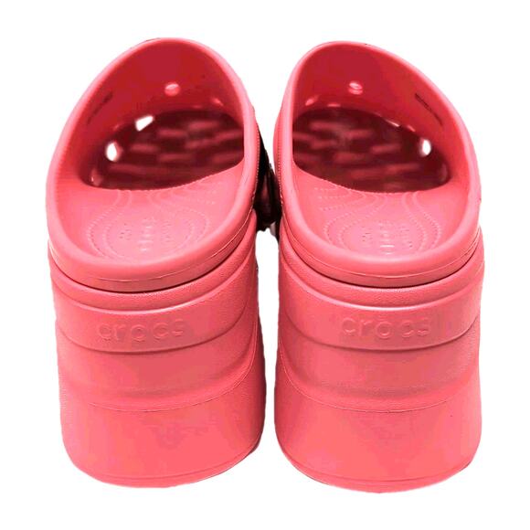 CROCS SIREN PLATFORM CLOG Womens 13 Mens US 11 EU 45/46 Pink Chunky Slip On - Picture 5 of 9